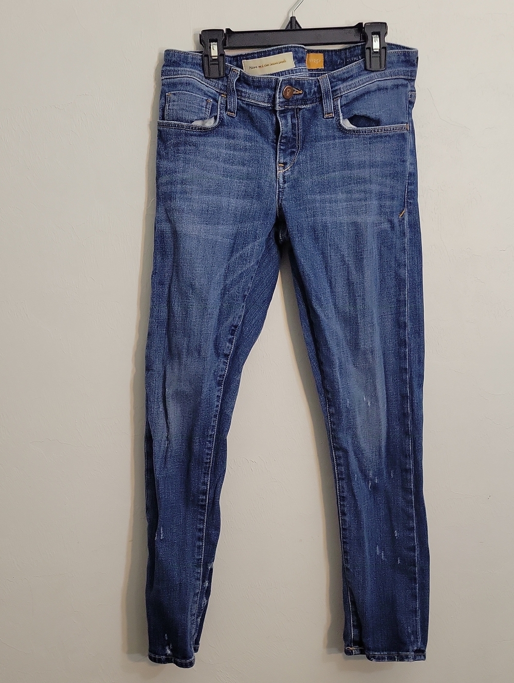 Pilcro and the Letterpress Skinny Jeans in Medium Blue Wash